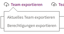 Team exportieren